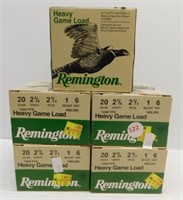(125) Rounds of Remington 20 gauge 2 3/4" heavy