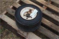 (2) Trailer Tires & Rims, 4.8X8