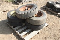 (5) Assorted Implement Wheels w/ Tires