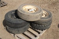 (5) Assorted Implement Wheels w/ Tires