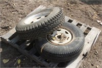 (2) Assorted Trailer Wheels w/ Tires