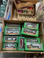 Small Hess trucks and cars