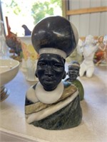 Stone carved bust