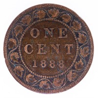 Canada 1888 Victoria Large One Cent Coin
