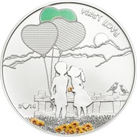 Cook Islands $5 First Love Coin .925 Sterling Silv
