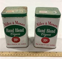 Niles & Moser high blend cigars tins