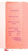 Antique Mortgage Document - Dated 1915 St. John's