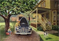 JAMES LUMBERS . (1929-), THE OLD FAMILY CAR , LIMI
