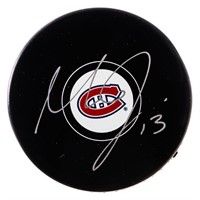 Montreal Canadiens Puck - Autographed Max Domi