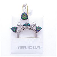 925 Sterling Silver Jewellery Set, Genuine Heart S