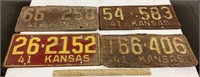 4-1941 Kansas license plates
