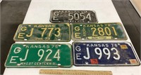 Misc lot of Kansas license plates
