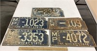5-1951 Kansas license plates