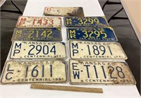 9-Misc Kansas license plates