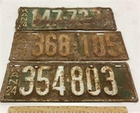 3-1924 Kansas license plates