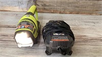 Ryobi flashlight with battery and charger