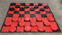 Outdoor checkers game-57in x 57in