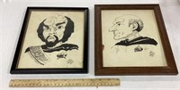 2-Star Trek framed art