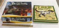 Lost Legends game w/uncover T.Rex book/puzzle