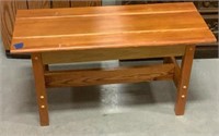Wood bench 32in x 14in x 17in