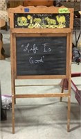 Wood easel desk - In the Circus 23in x 18in x