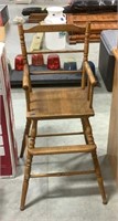 High chair - wood - 20in x 20in x 36in