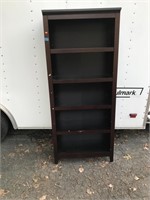 Wooden Bookshelf W/ 5 Adjustable Shelves