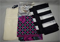 (4) Vtg Designer Ladies Scarves Polo Albert Nippon