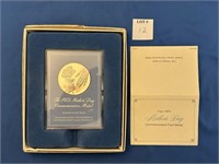 1973 MOTHER'S DAY STERLING SILVER PROOF MEDAL