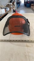 Echo chainsaw helmet with mask and ear muff