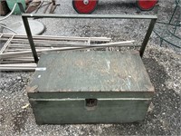 Early Machinist Chest w/ Metal Stand.