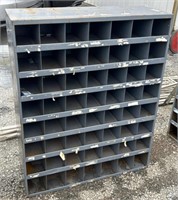 Industrial Metal Hardware Organizer Shelf.