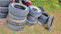 Assorted Tires and Steel Rims
