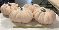 4 new Ashland pink pumpkins decor 9in x 7in