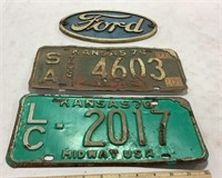 Misc lot w/ license plates