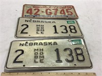 Misc Nebraska license plates