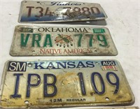 Misc license plates lot