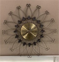 Metal wall clock-battery operated 25.5