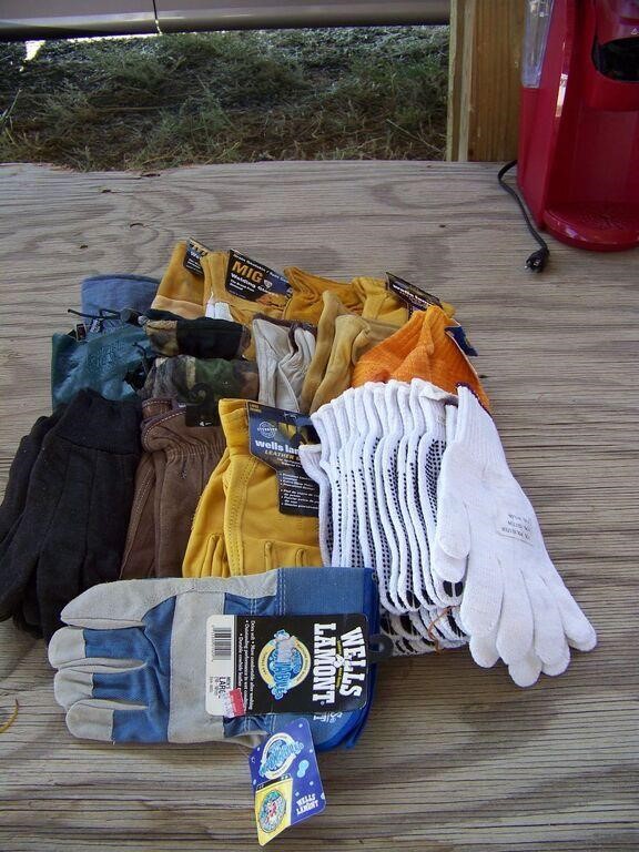 Work and Welding Gloves Lot
