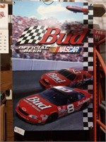 Budweiser 3d Racing Poster 56x35, Cool Advertising