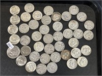Franklin & Kennedy Silver Half Dollars.