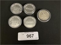 5 Commemorative Event Coins.