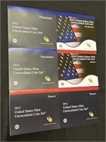 2012 & 2014 U.S. Mint UNC Coin Sets.