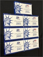 2003-2006 U.S. Coin Mint Proof Sets.