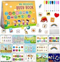 UOMNICUE Montessori Busy Book, 30 Themes Preschool