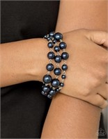 NWT Paparazzi End of Timeless Blue Beaded Bracelet