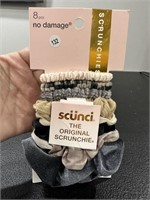 NEW Scunci Brand 8pc No Damage Scrunchies