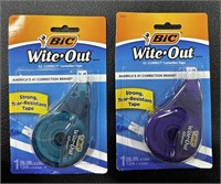 Lot of 2 Wite Out EZ Correct Correction Tape NEW