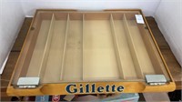 Vintage - Gillette store display - wooden  box