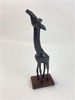 10" Carved Giraffe Statue